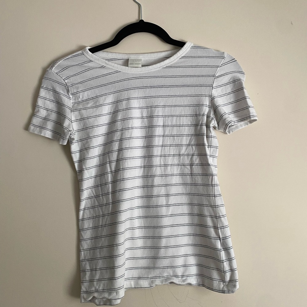 H&M White Striped Shirt